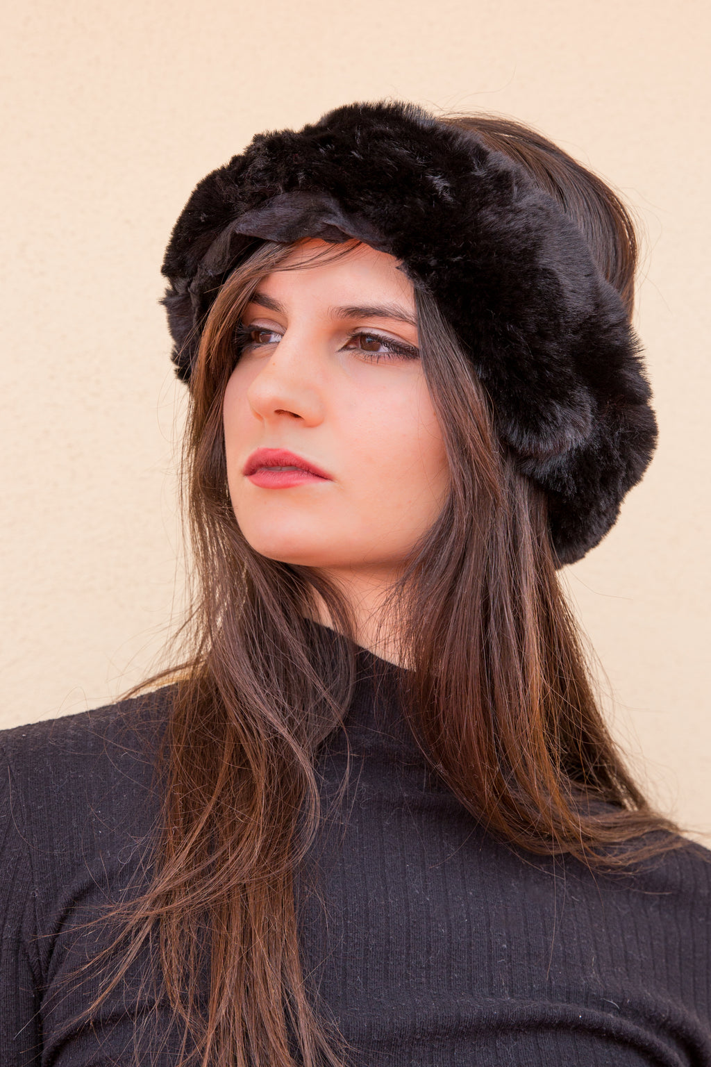 Fascia in ecopelliccia elastica