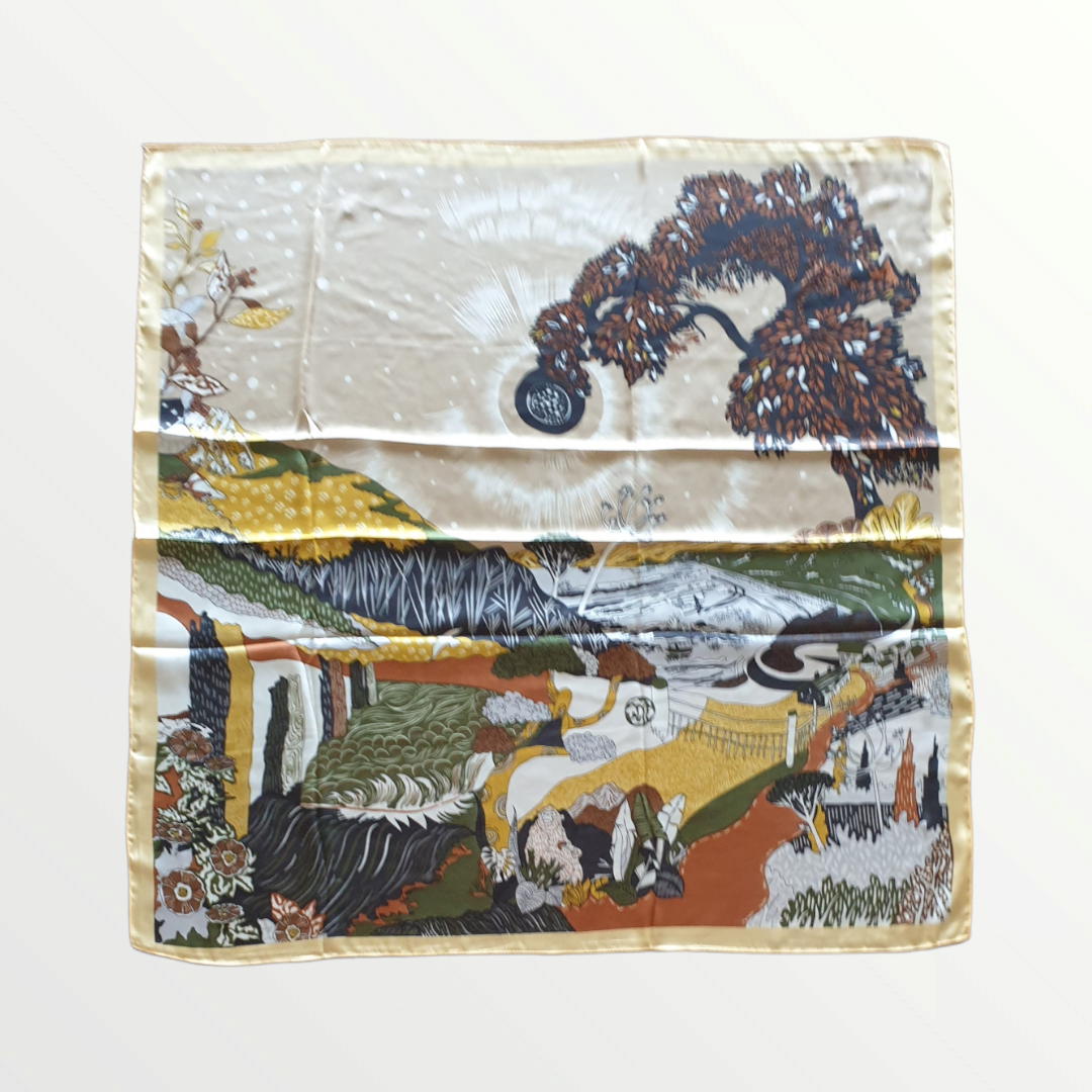 Foulard quadrato 90x90 paesaggio