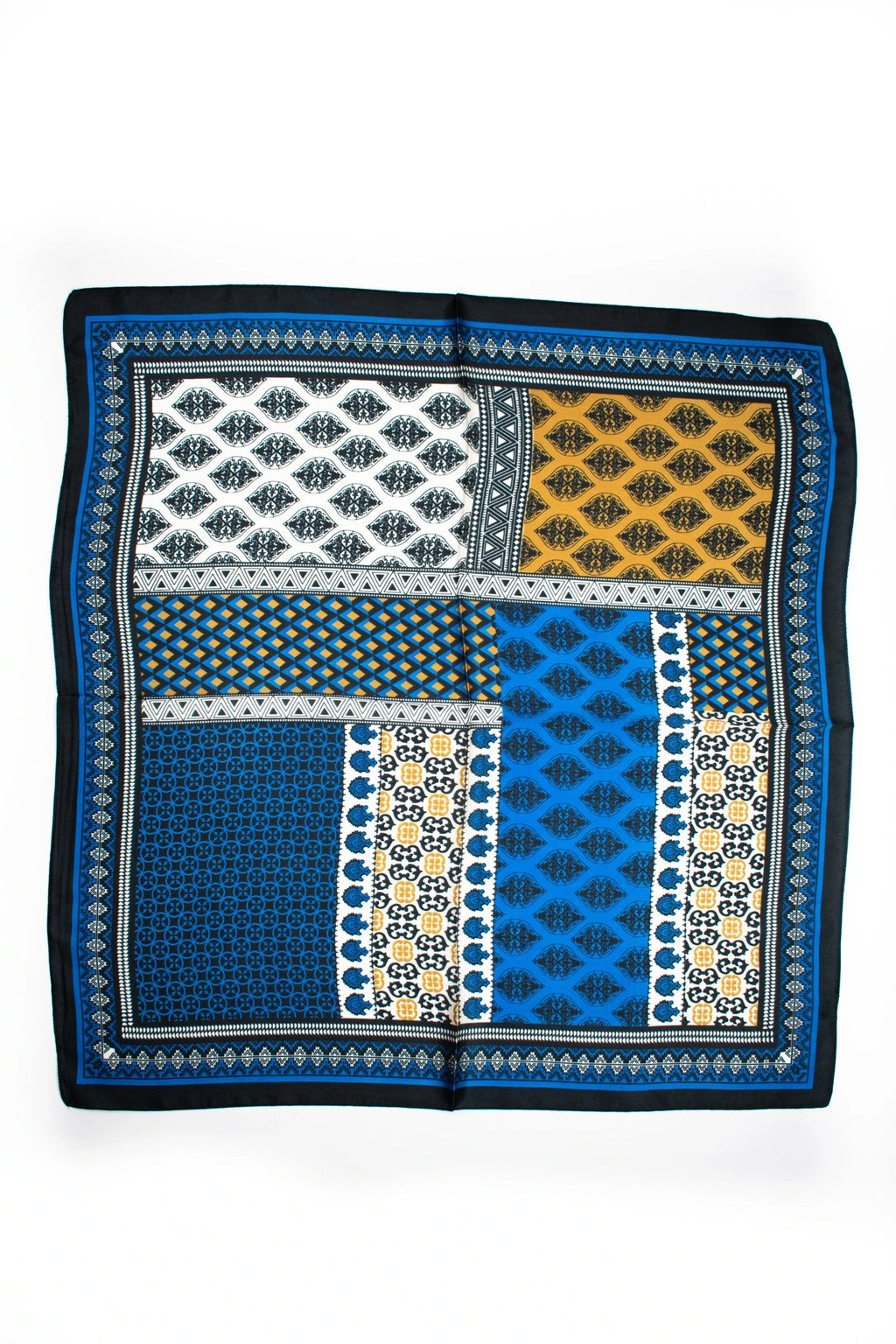 Foulard quadrato a stampa etnica