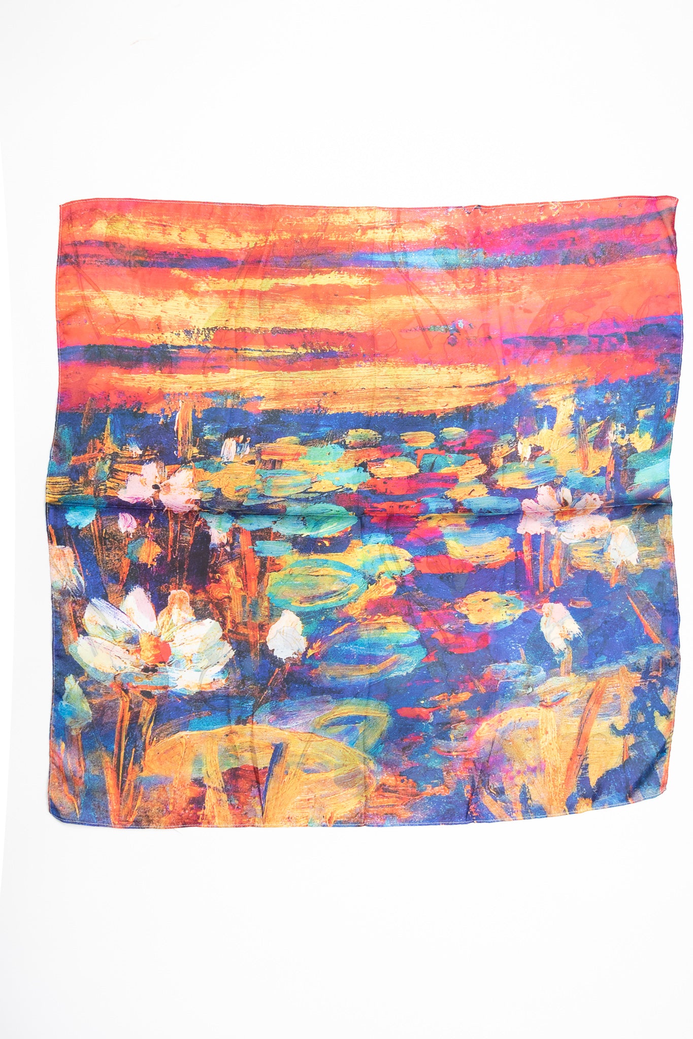 Foulard quadrato Ninfee