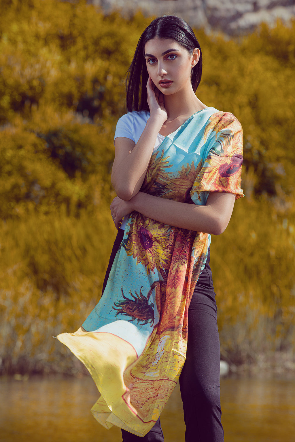 Foulard in seta Girasoli Van Gogh