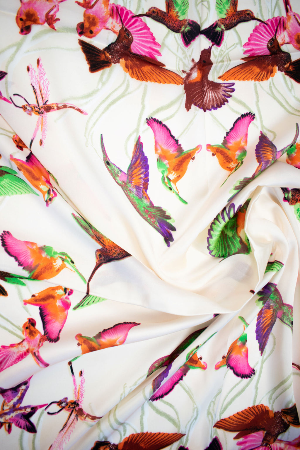 Foulard quadrato con colibrì