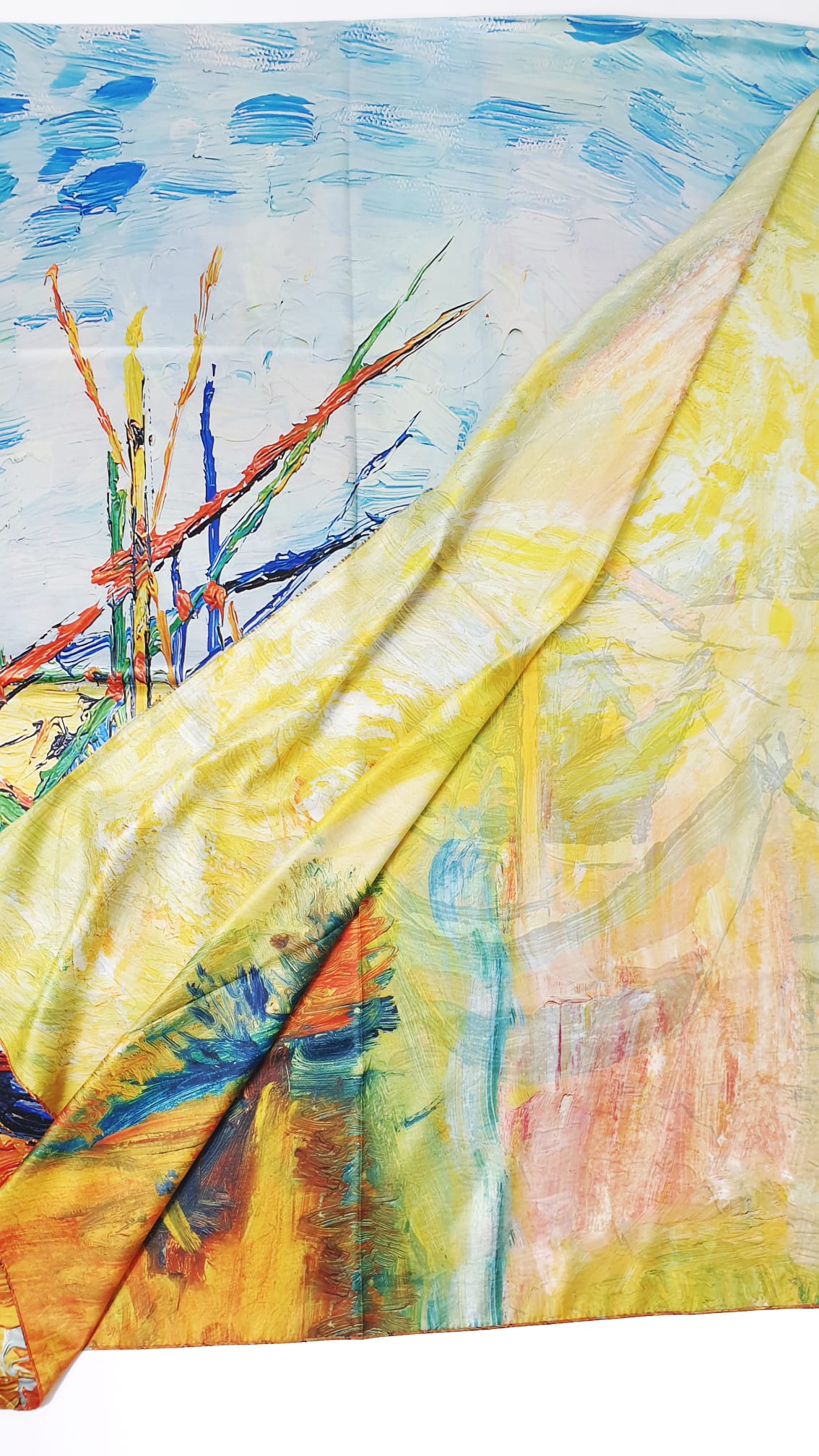 Foulard Van Gogh: Barche di pescatori sulla spiaggia di Les Saintes-Maries-de-la-Mer