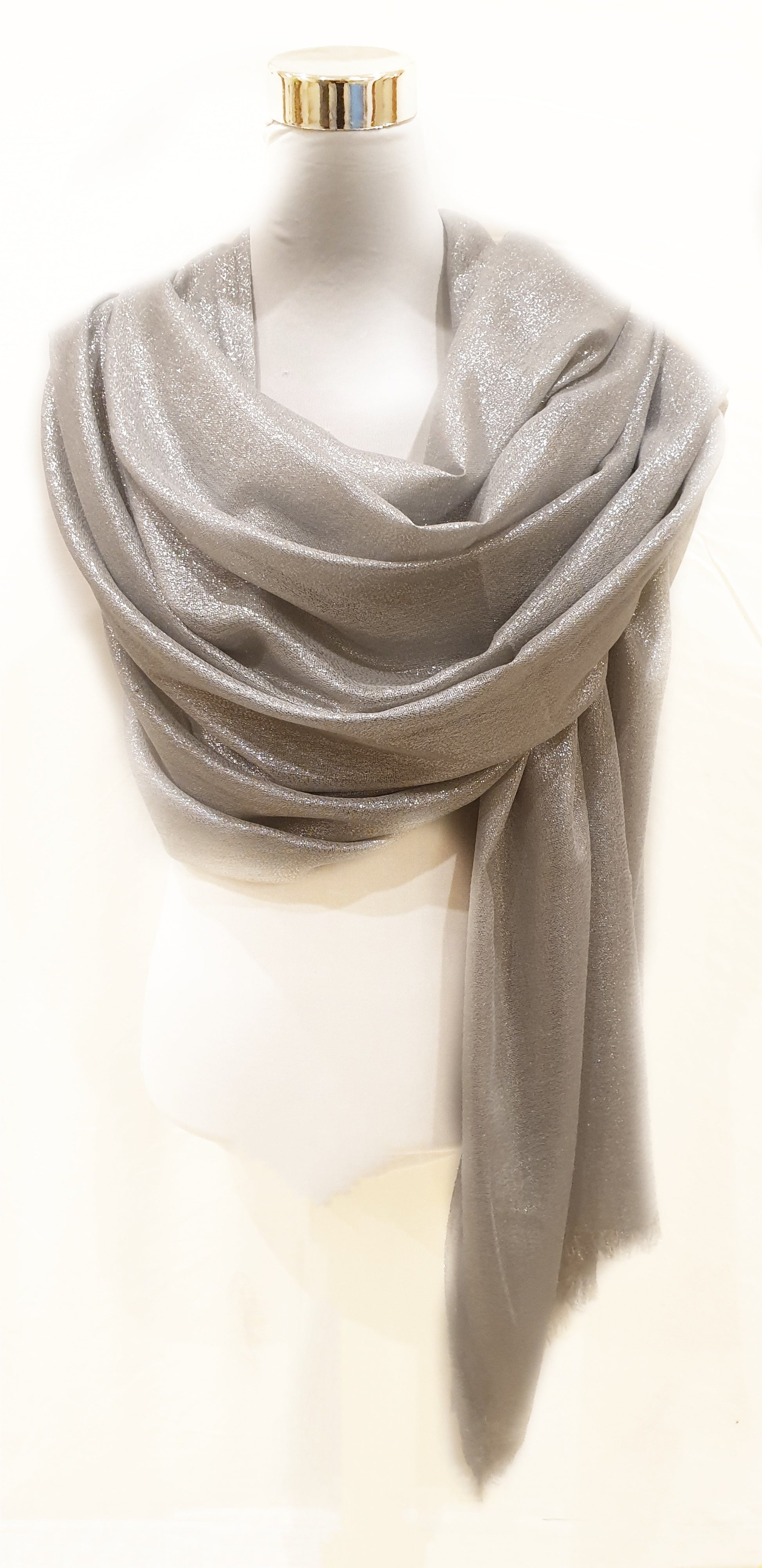 Pashmina/Stola laminata maxy