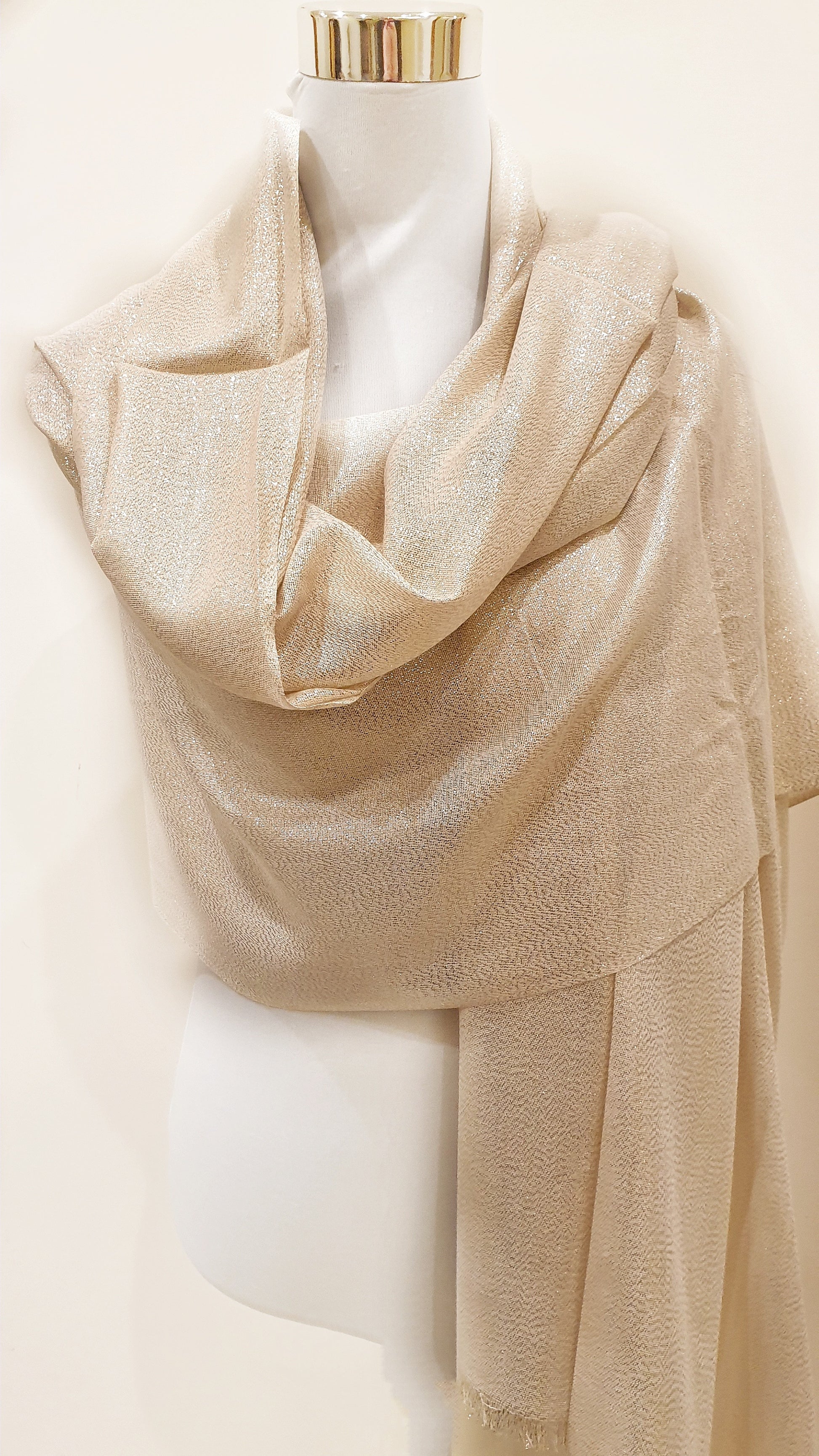 Pashmina/Stola laminata maxy