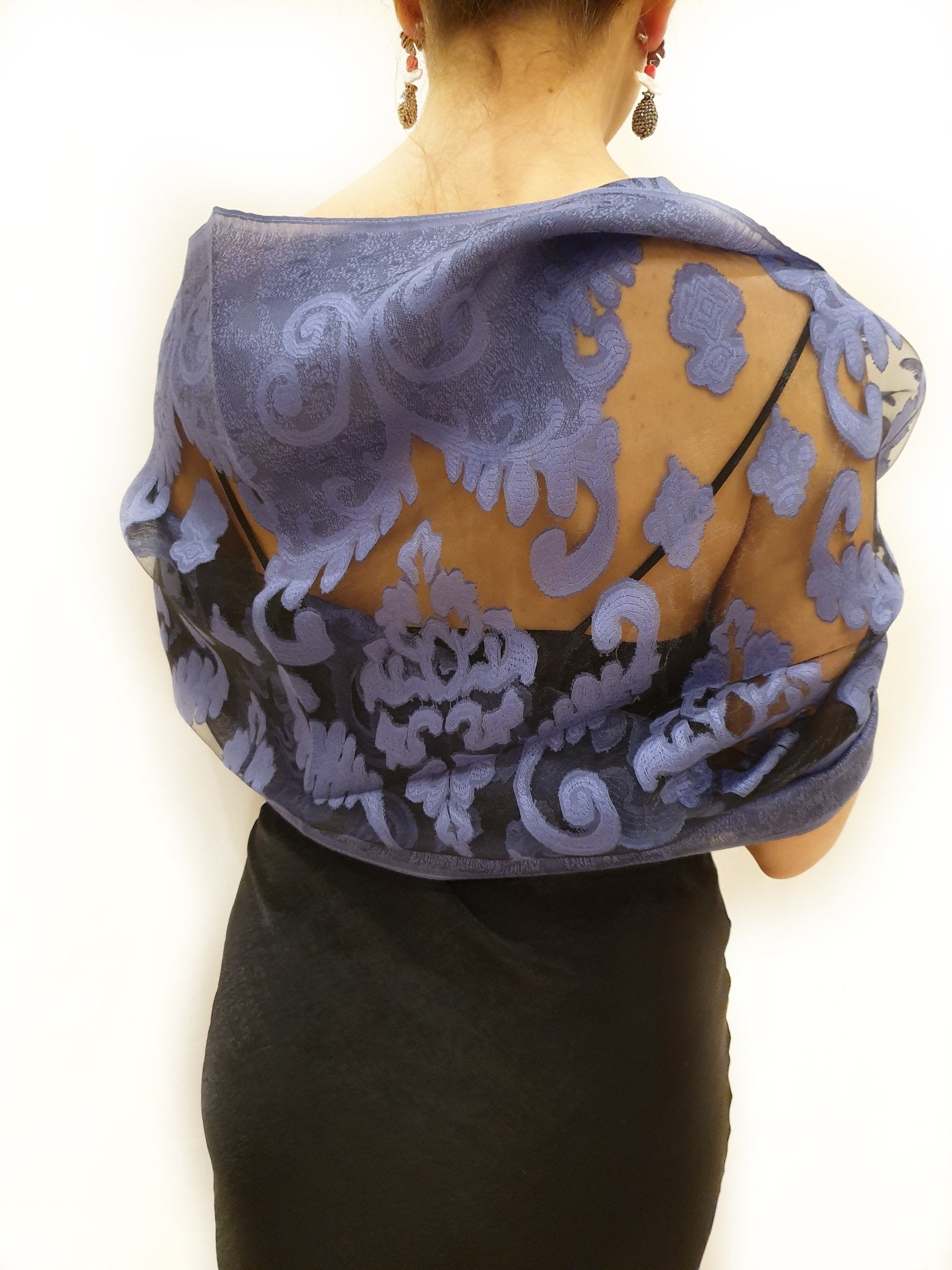 Stola Damascata color Violette