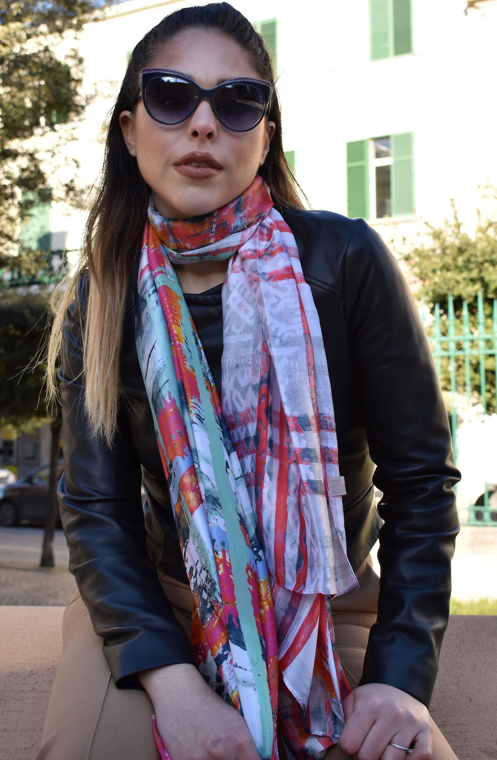 Foulard a righe
