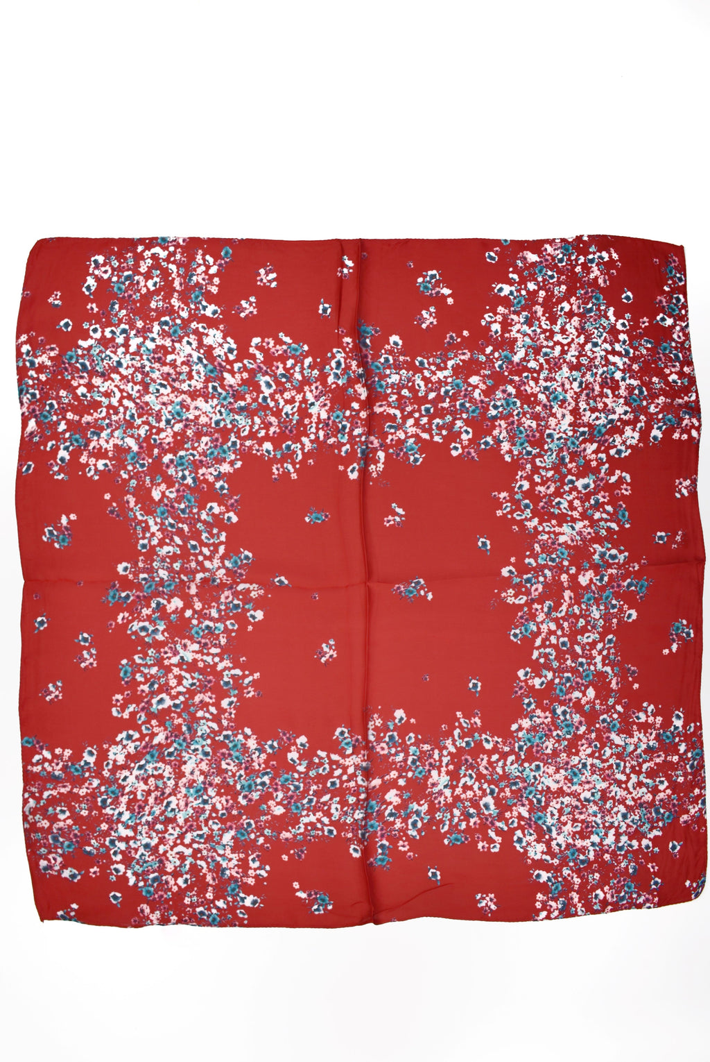 Foulard quadrato fantasia fiorellini