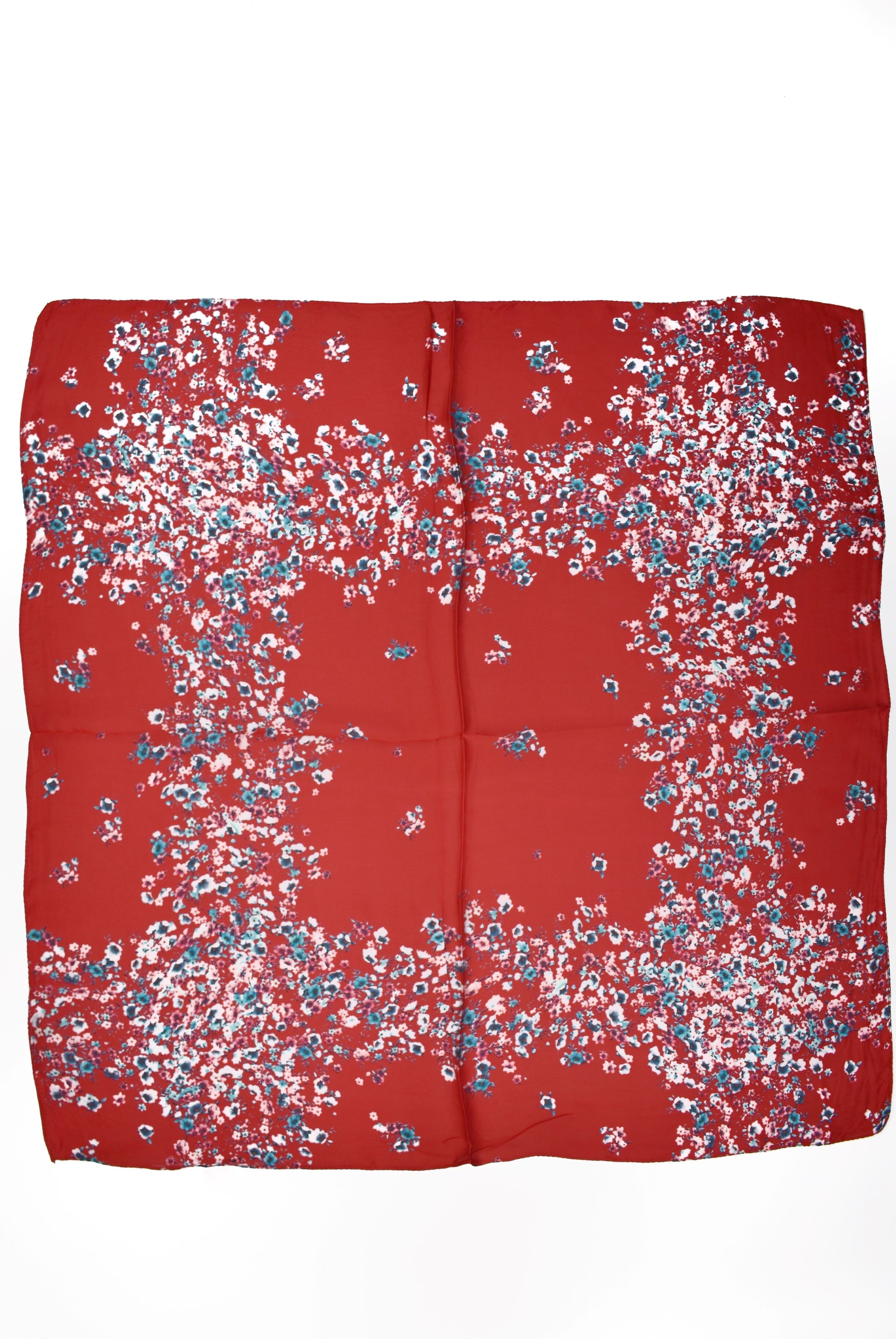 Foulard quadrato fantasia fiorellini