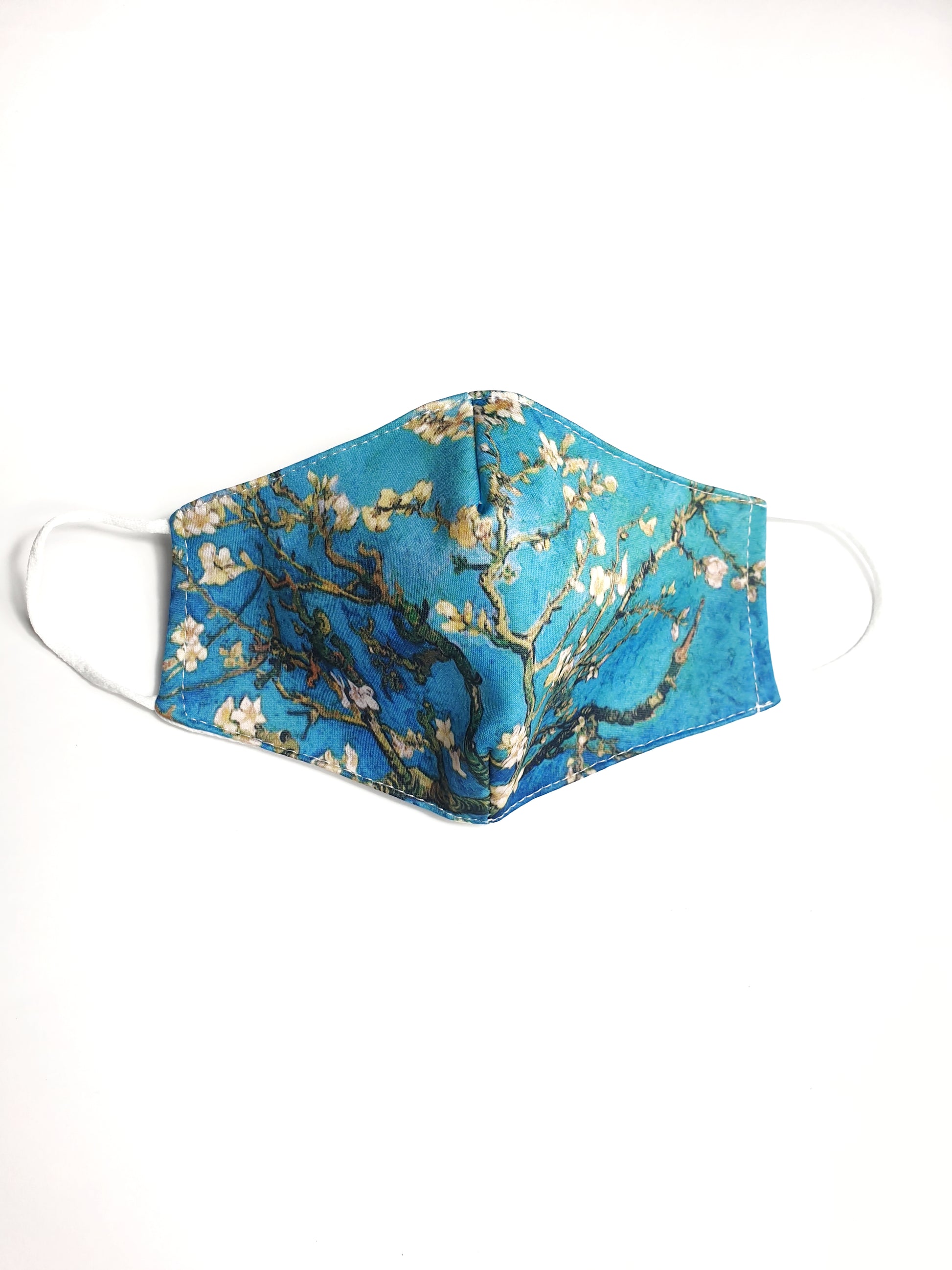 Mascherina ramo di mandorlo fiorito