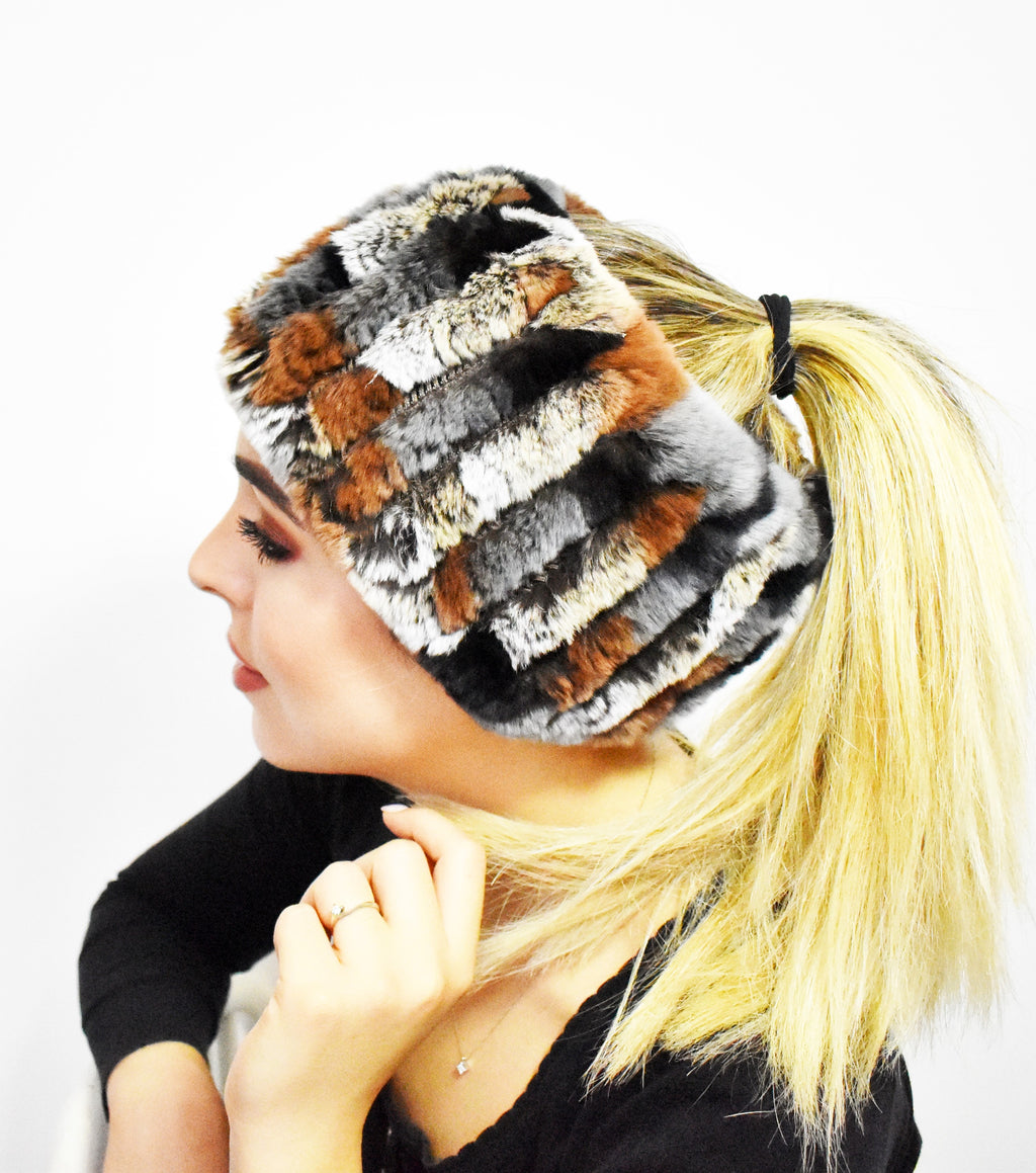 Fascia in pelliccia elasticizzata