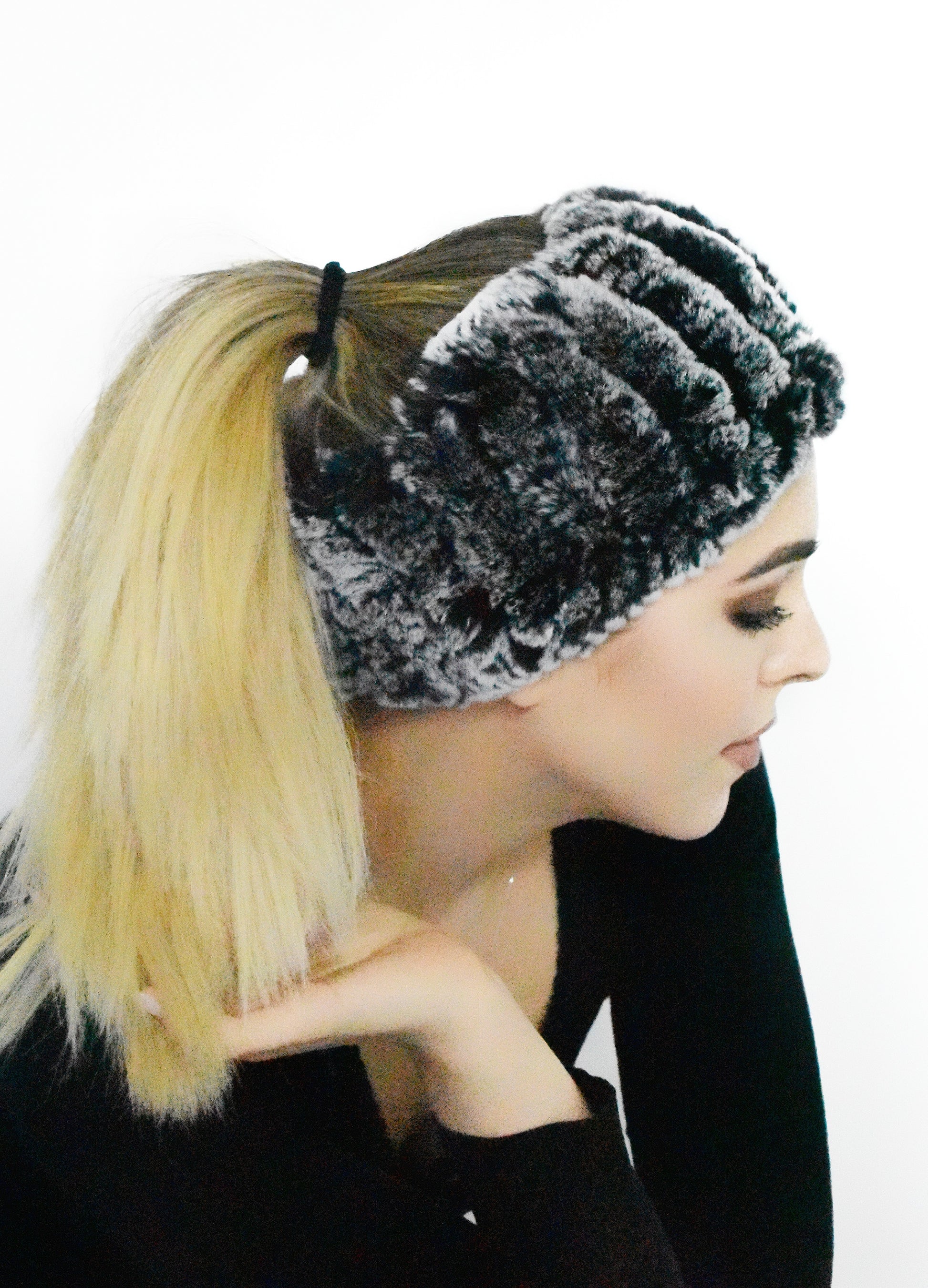 Fascia in pelliccia elasticizzata