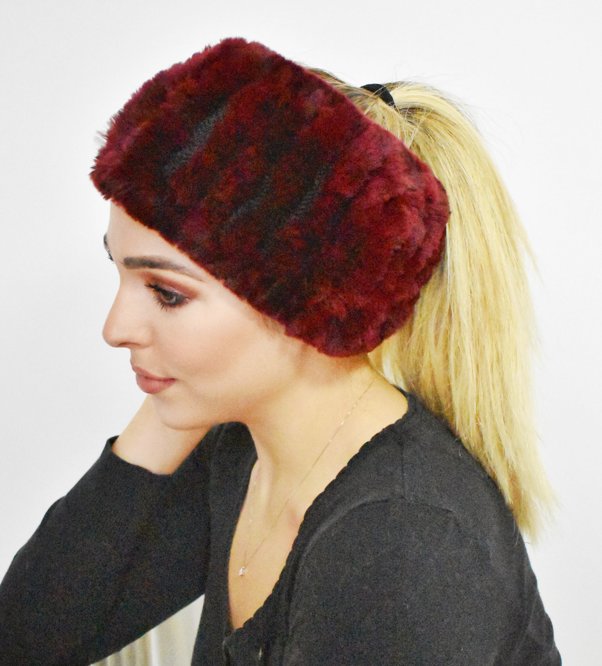 Fascia in pelliccia elasticizzata