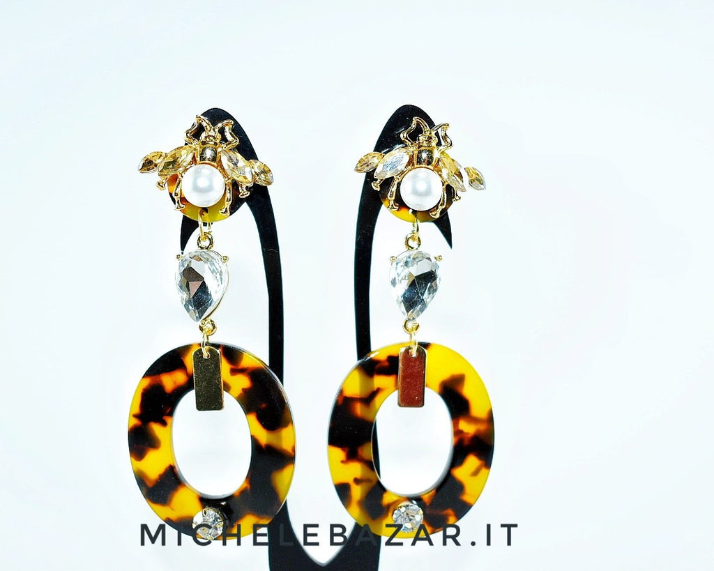 Orecchini pendenti con Scarabeo