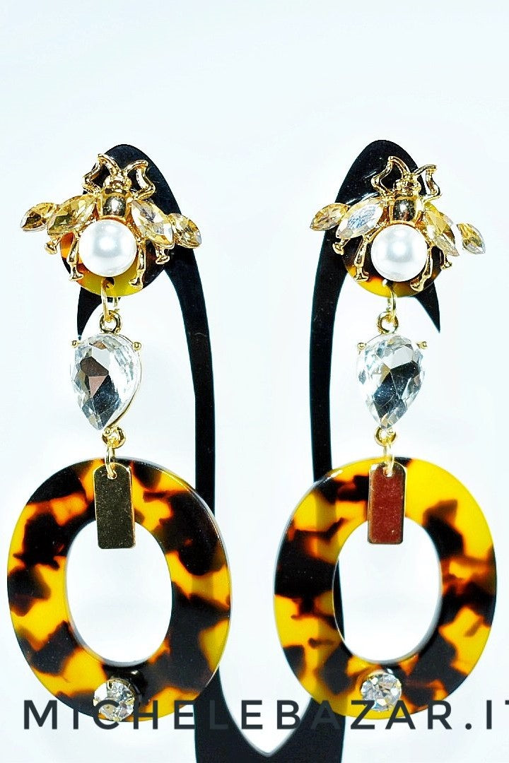 Orecchini pendenti con Scarabeo