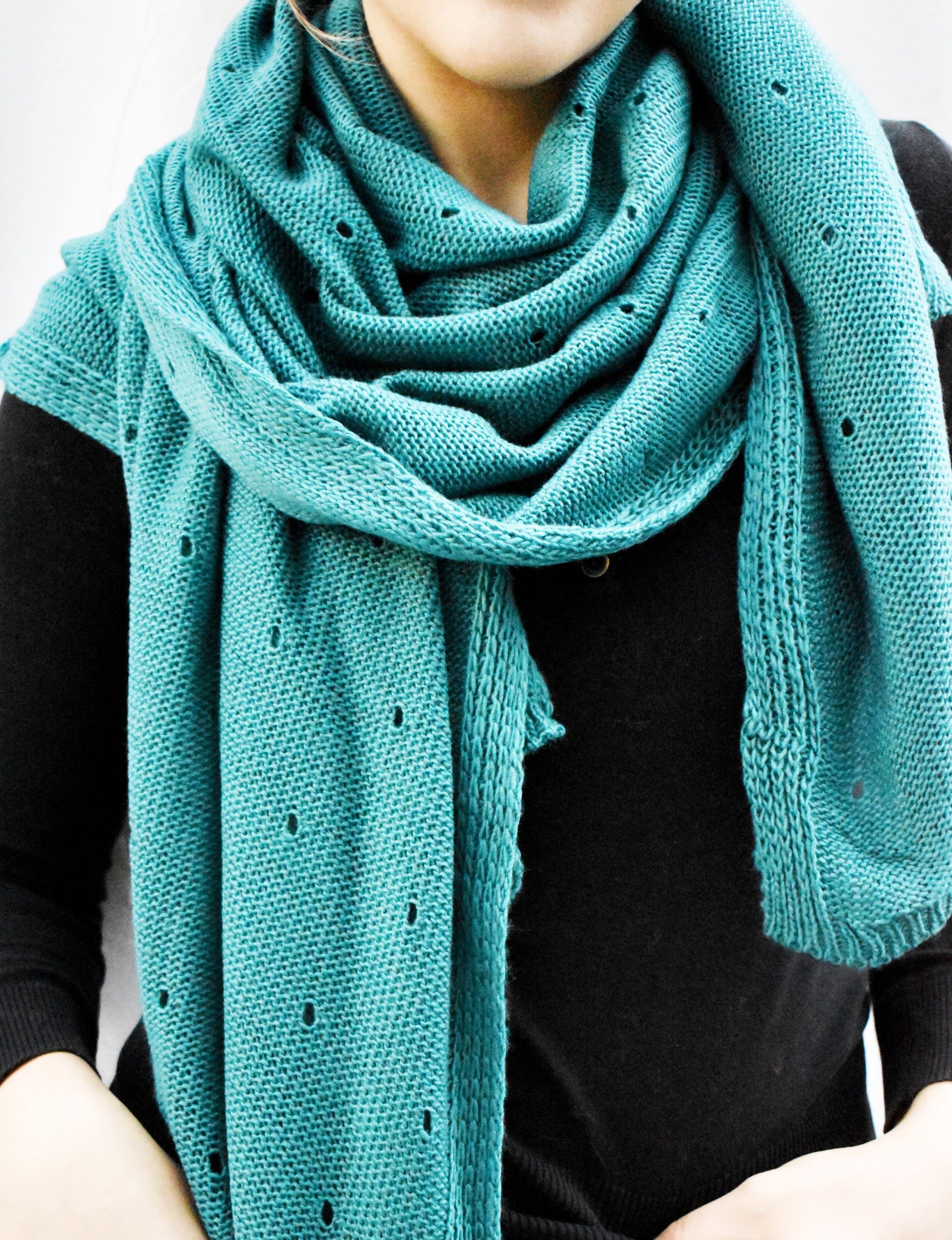 Sciarpa in Lana Traforata