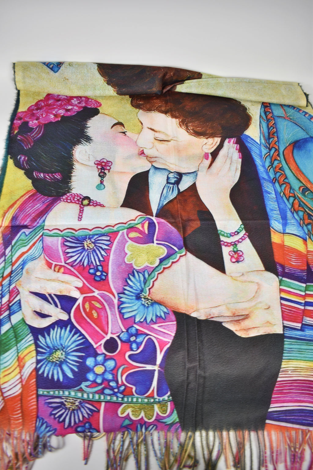 Sciarpa Frida Kahlo e Diego Rivera