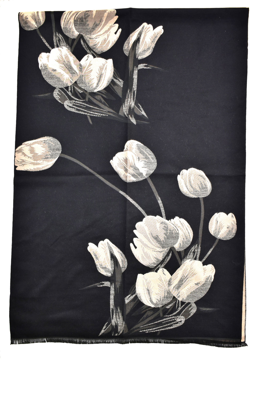 Sciarpa morbida tulipani