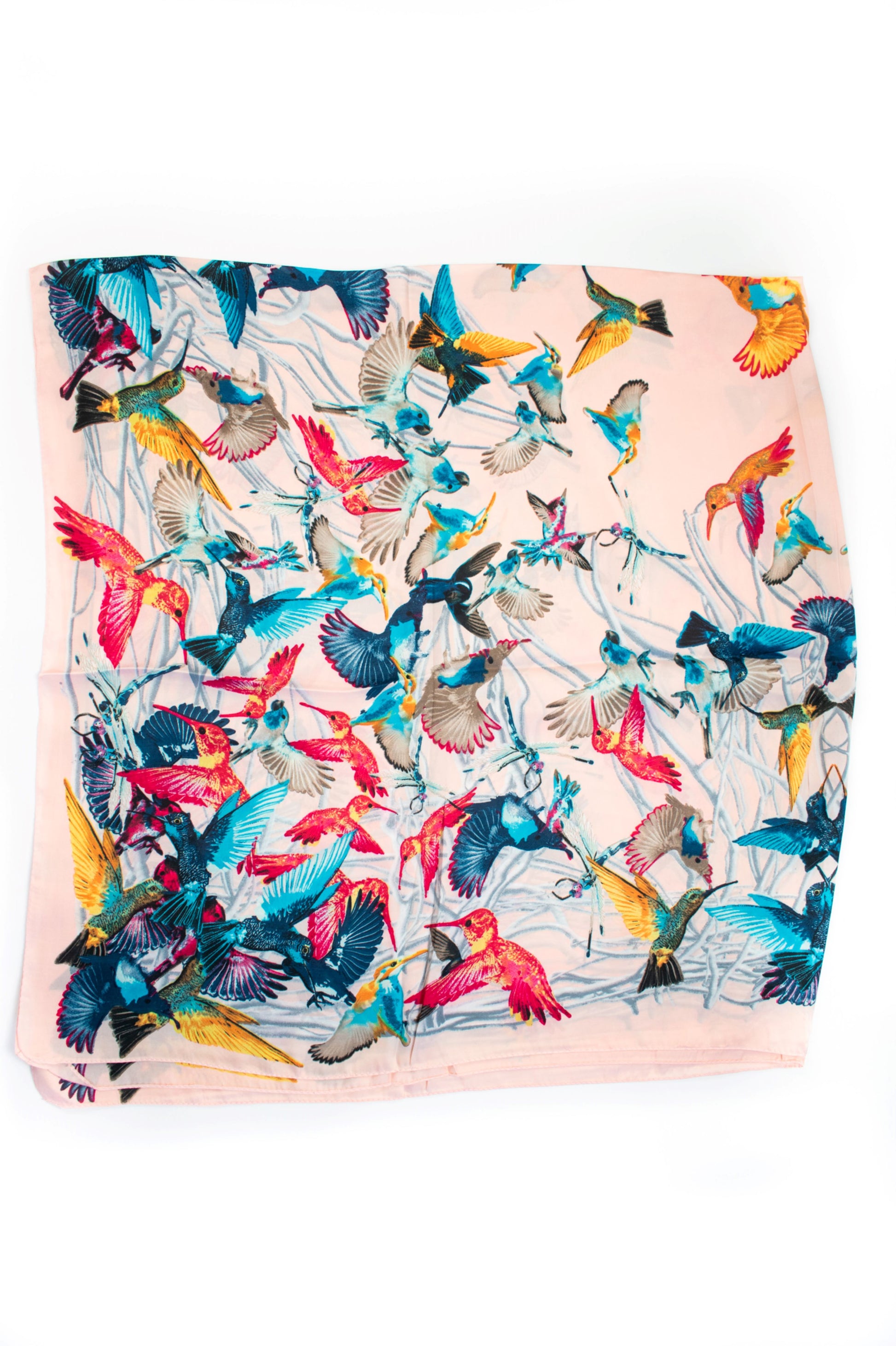 Foulard quadrato con colibrì
