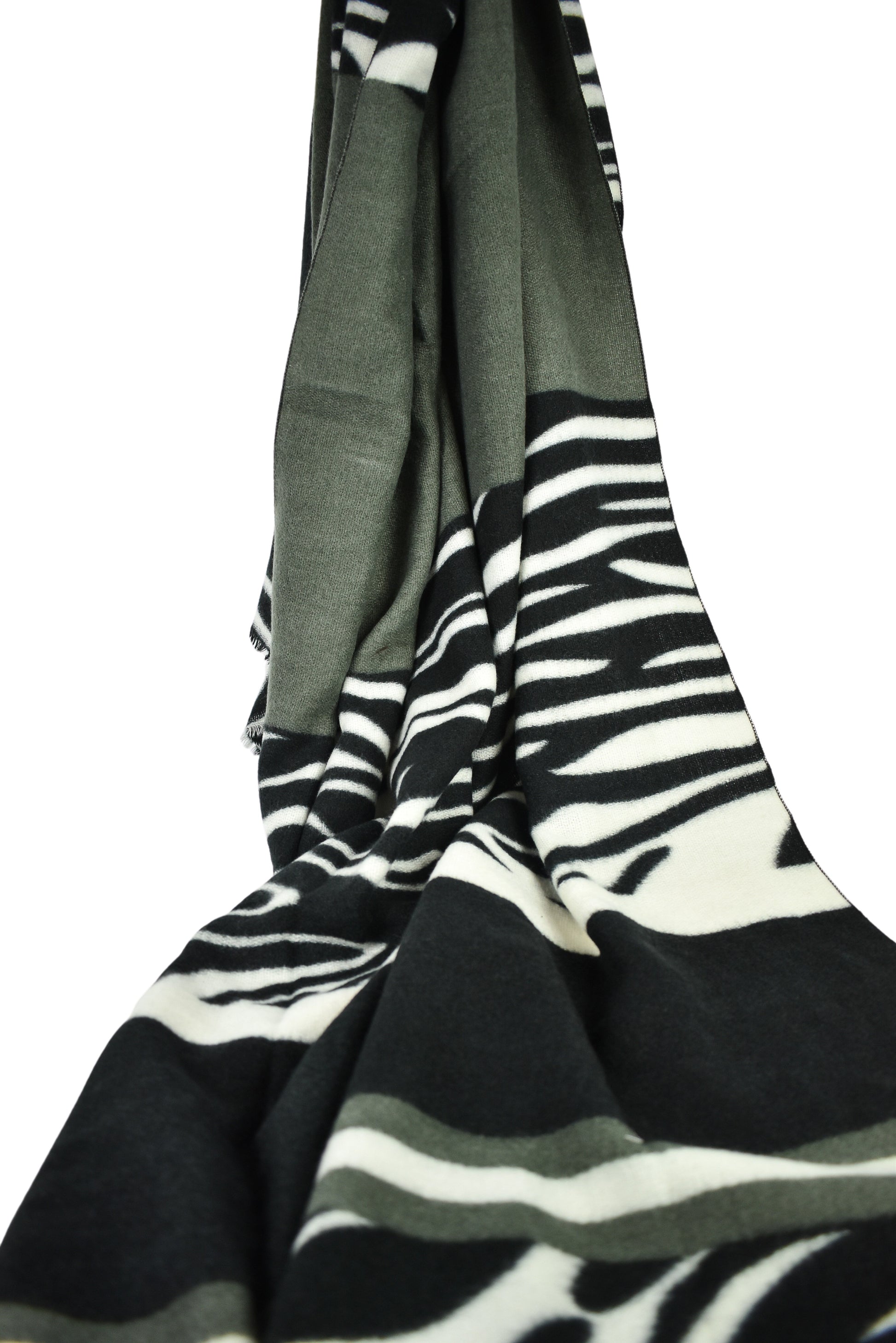 Sciarpa stampa zebrata