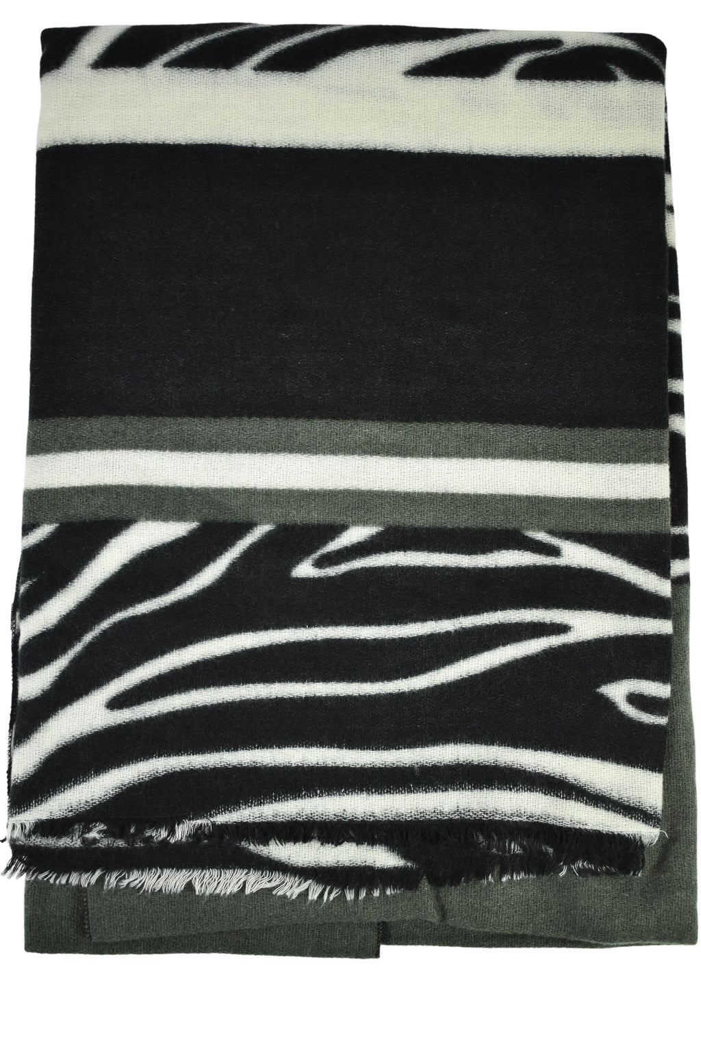 Sciarpa stampa zebrata