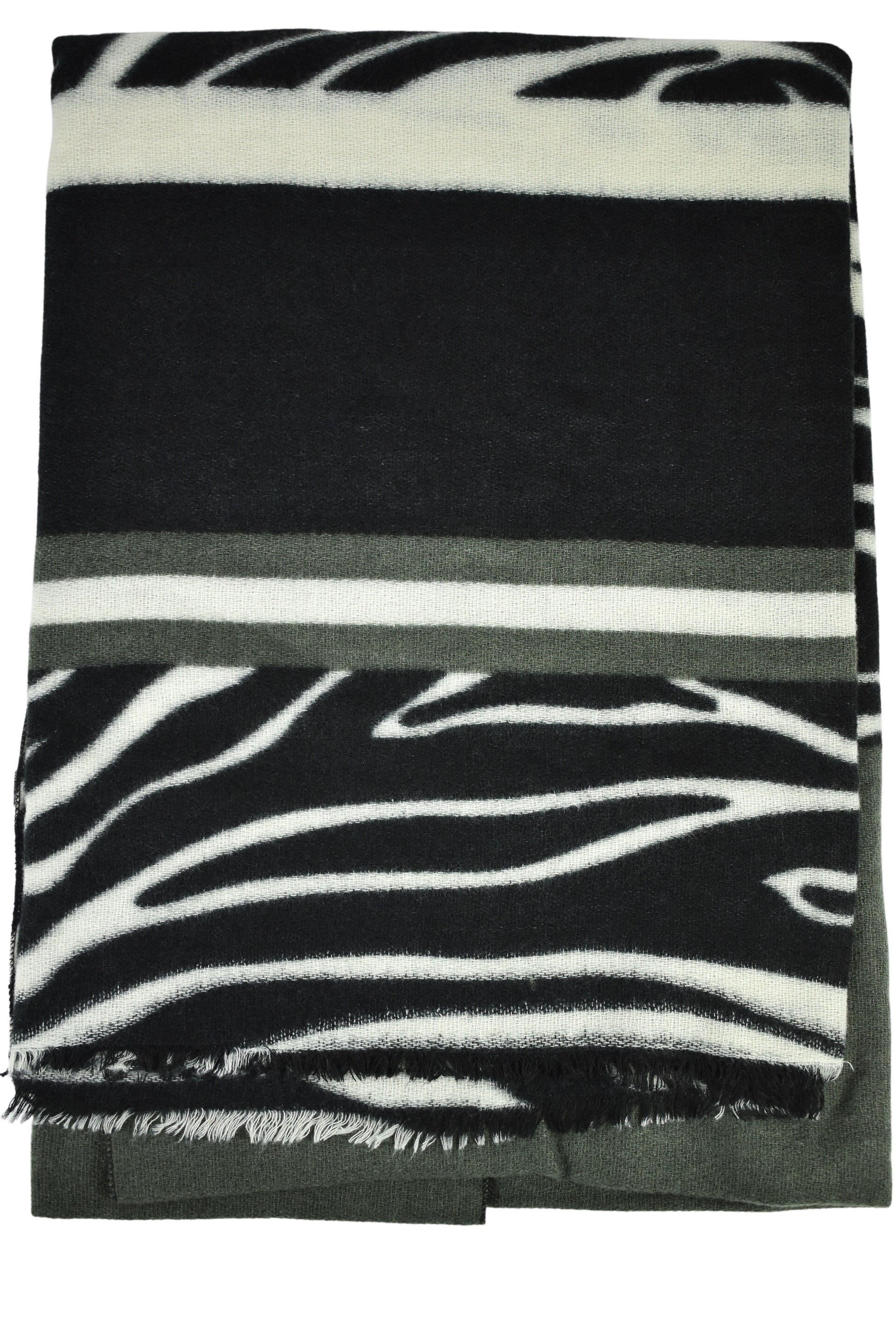 Sciarpa stampa zebrata